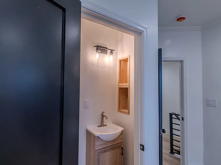 Half bath in master bedroom