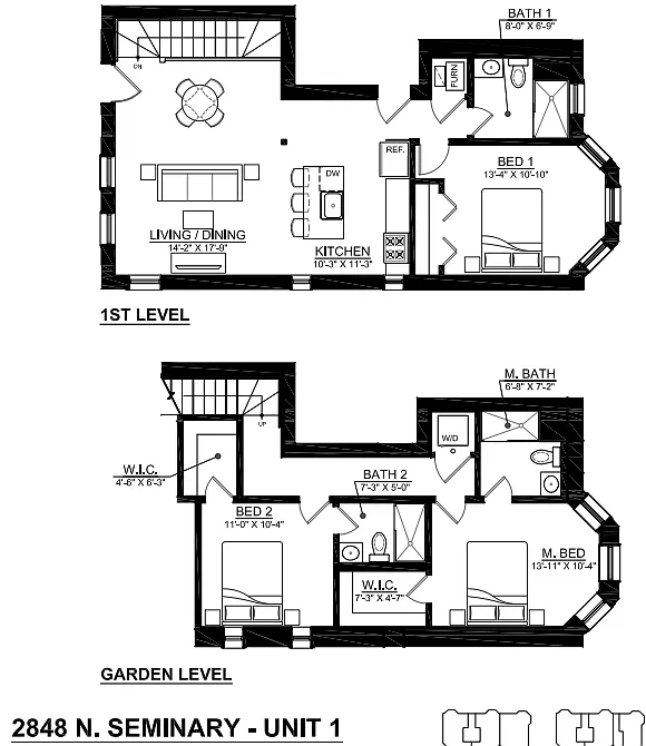 Floor plan 3 Bedroom - 3 Bathroom