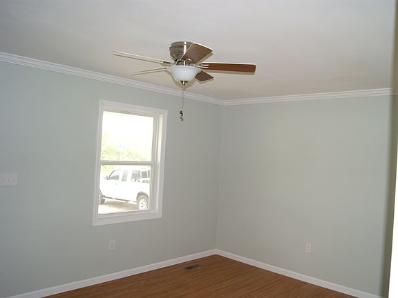 Den with crown moulding