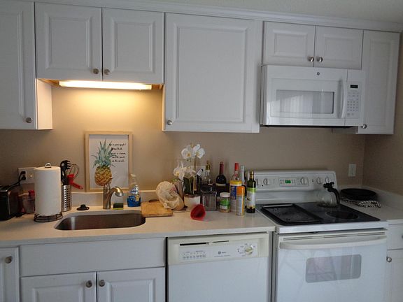 New kitchen installed with granite countertops.