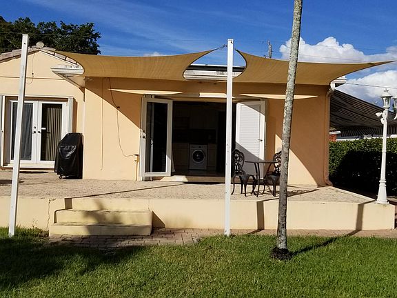 Patio and entrance of the room