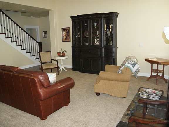 Great room has 12' ceilings