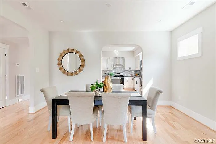 First floor, middle room. Could be used as dining room, play area, or office.
