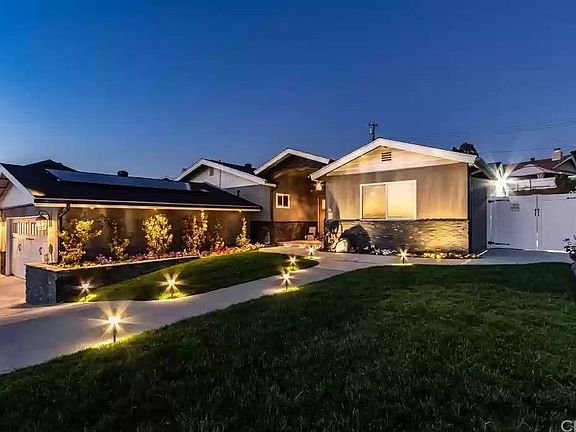 Walkway to front door night