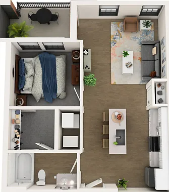 Apartment Home C Floorplan View Apartment Home C Floorplan View