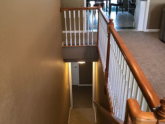 Stairs to finished basement