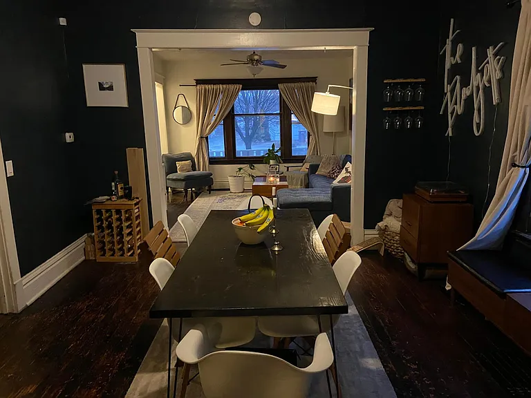 Large Dining room connected to spacious living room