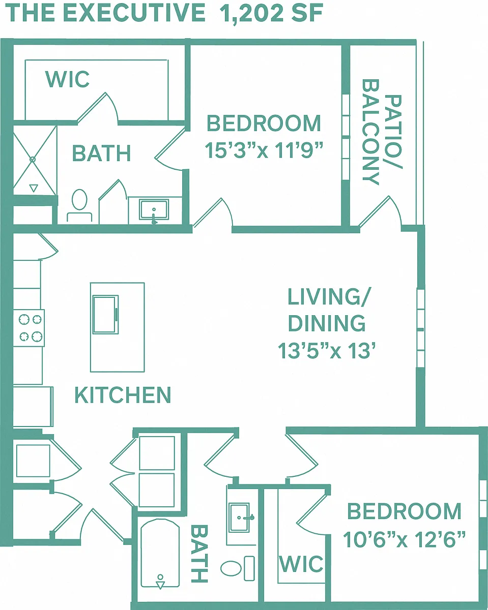 Floor plan Executive (Classic B2)