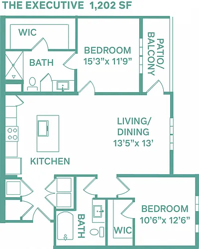 Floor plan Executive (Classic B2)