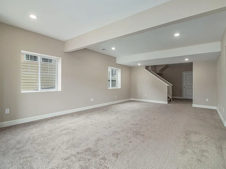 Finished Walk-Out Basement Family Room