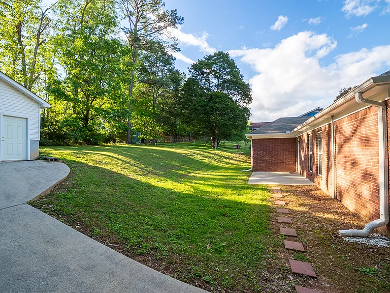 Back Patio and Detached Garage
