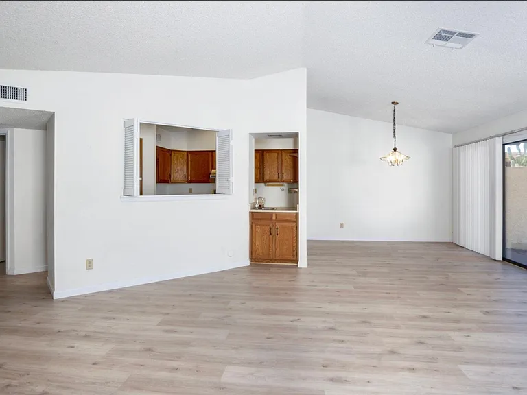 looking in from front door