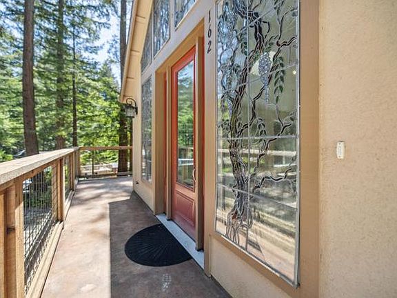 Deck and stained glass windows