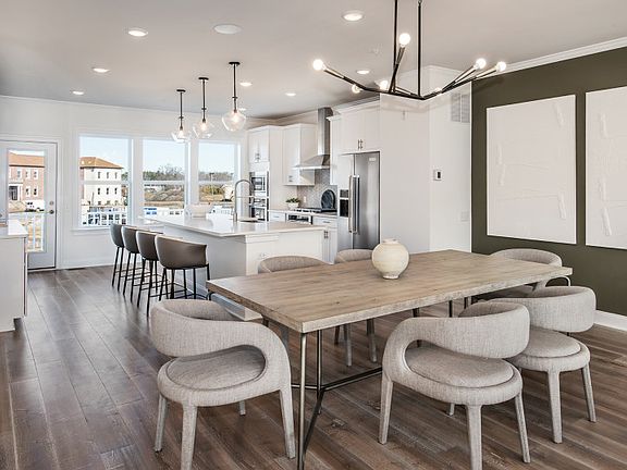 Open concept layout on the main living level