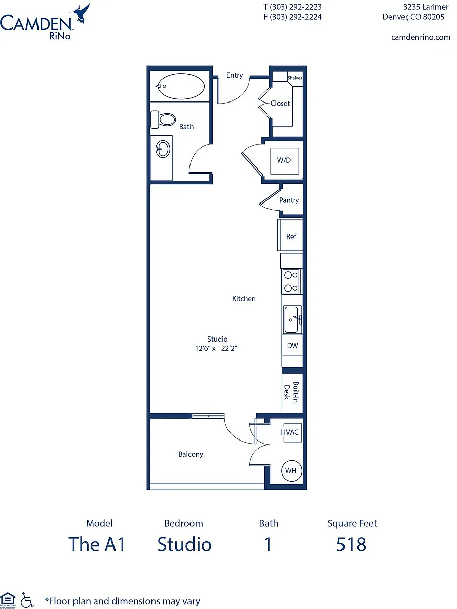 Floor plan The A1