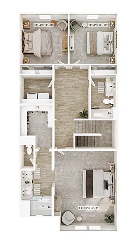 Floor plan 3A Townhome