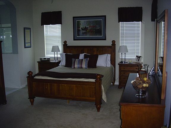 Master bedroom with attached den