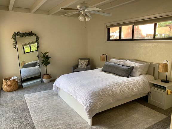 Master bedroom, has large walk in closet.