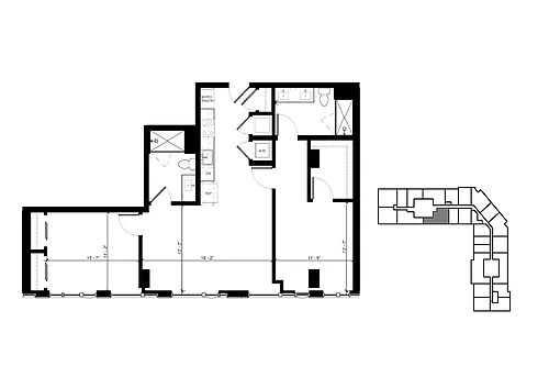 Floor plan C2ph 2 Bedroom Skyhome