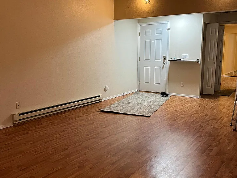 Living room looking back to the front door