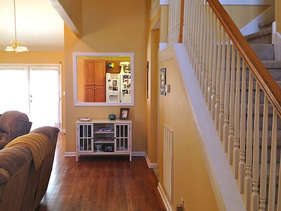 Entryway into living room