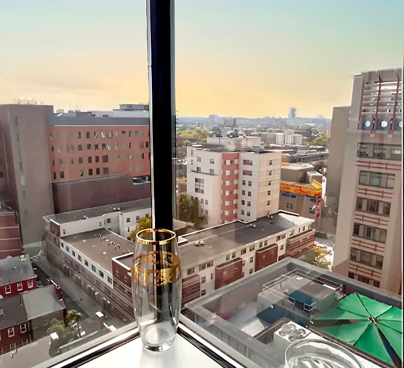 Floor to Ceiling Boston City Views from your private living room.