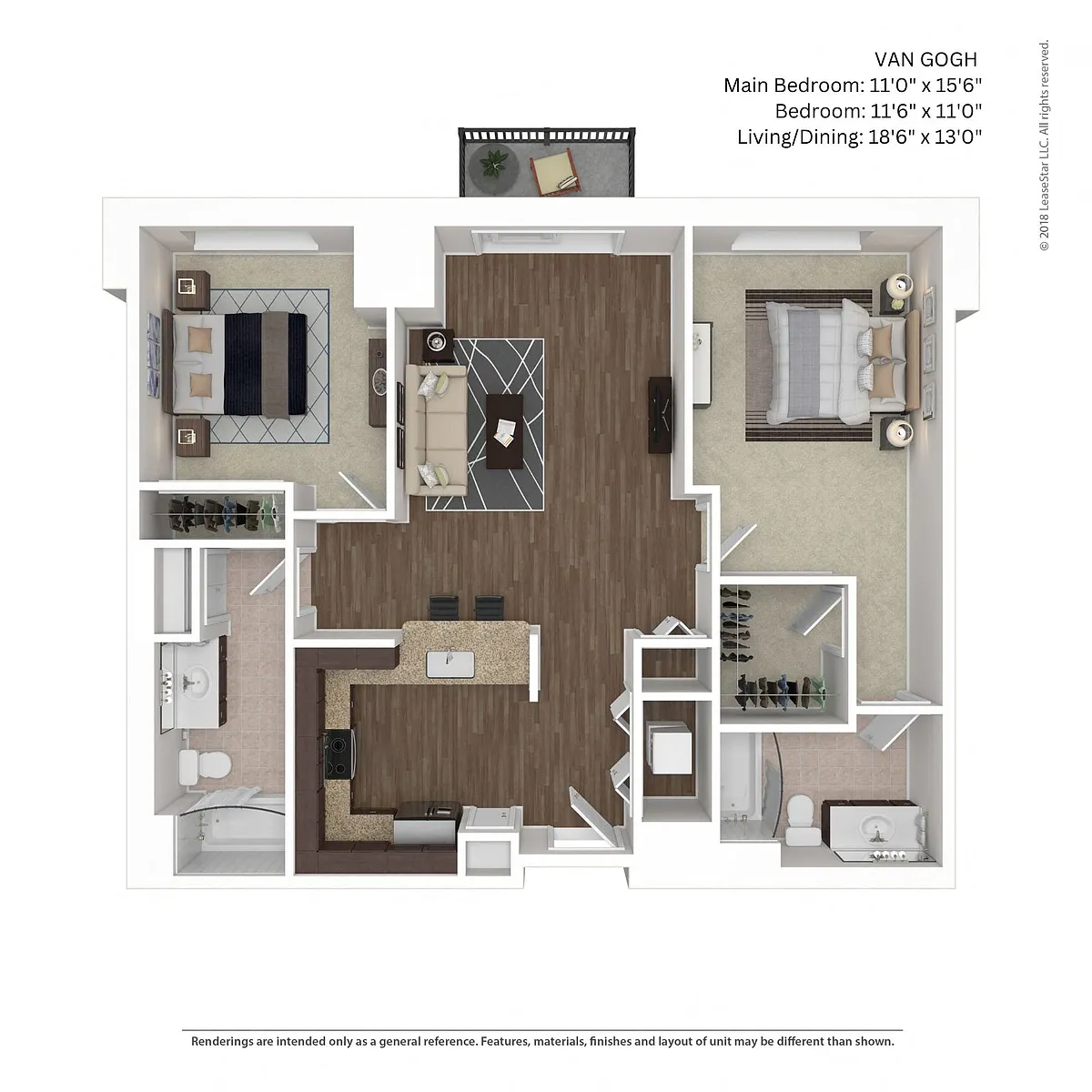 Floor plan Van Gogh