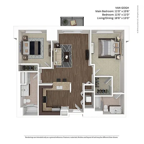 Floor plan Van Gogh