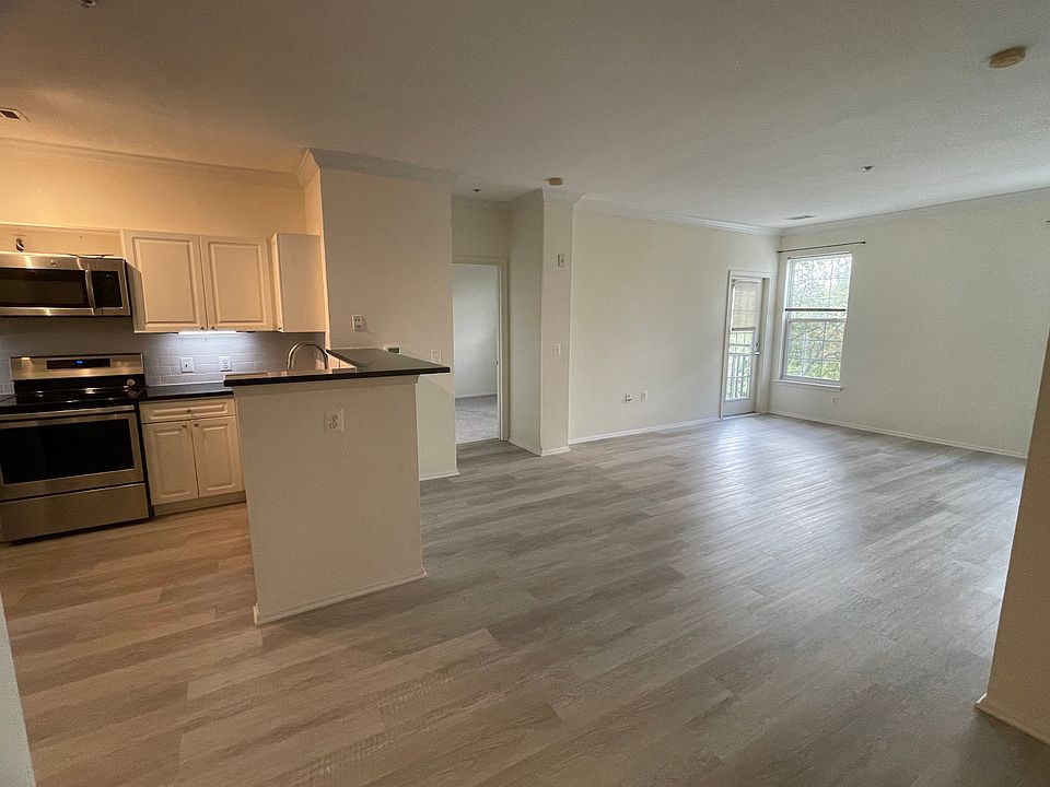 View from the dining nook into the primary bedroom
