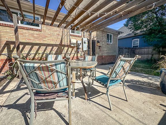 Backyard patio and pergola