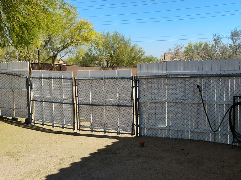 Private entrance to RV parking next to the FHU.