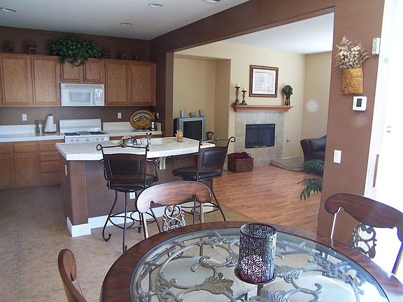 Tile Countertops and All White Appliances