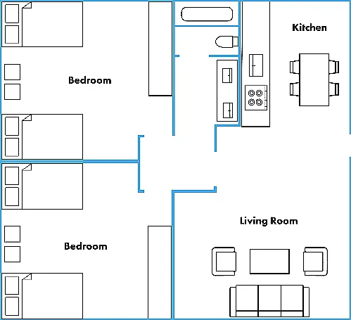 2BD/1BA FULL UNIT 2BD/1BA FULL UNIT