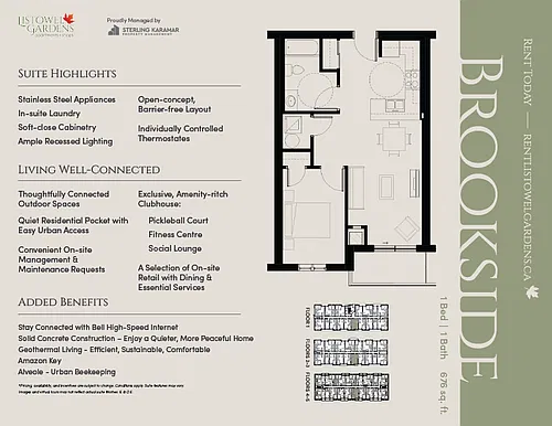Floor plan 1 Bed Type 1 BF 1 Bed 1 Bath
