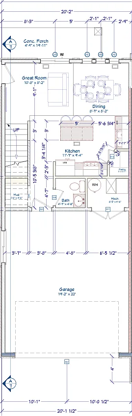 Floor plan 3 Bedroom- End