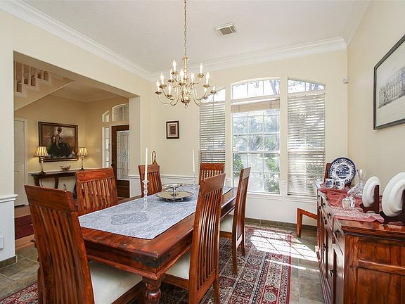 Formal Dining faces the front.