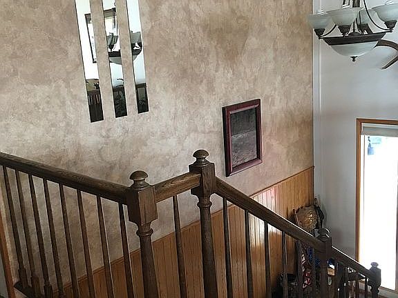 Split entry stairway.