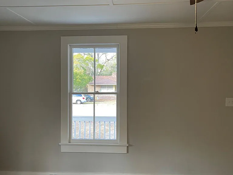 Living room looking out to street