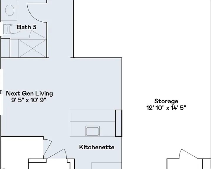 Floor 1 - Garage and ADU