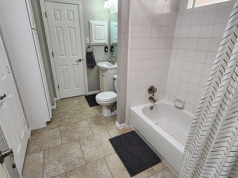 Upstairs jack-and-jill bathroom
