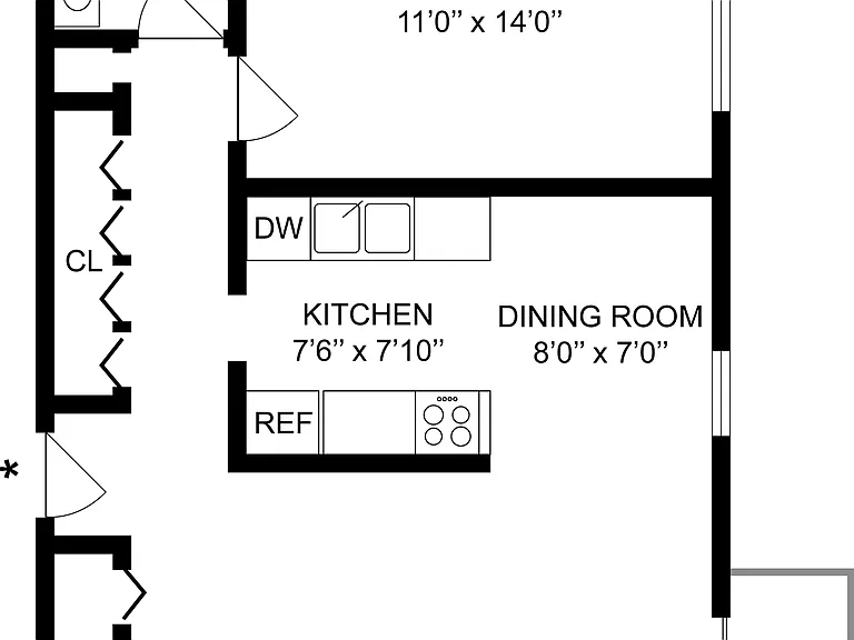 A2 | 1-Bedroom Floorplan A2 | 1-Bedroom Floorplan