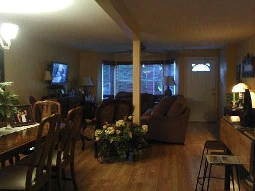 Kitchen, dining and living room