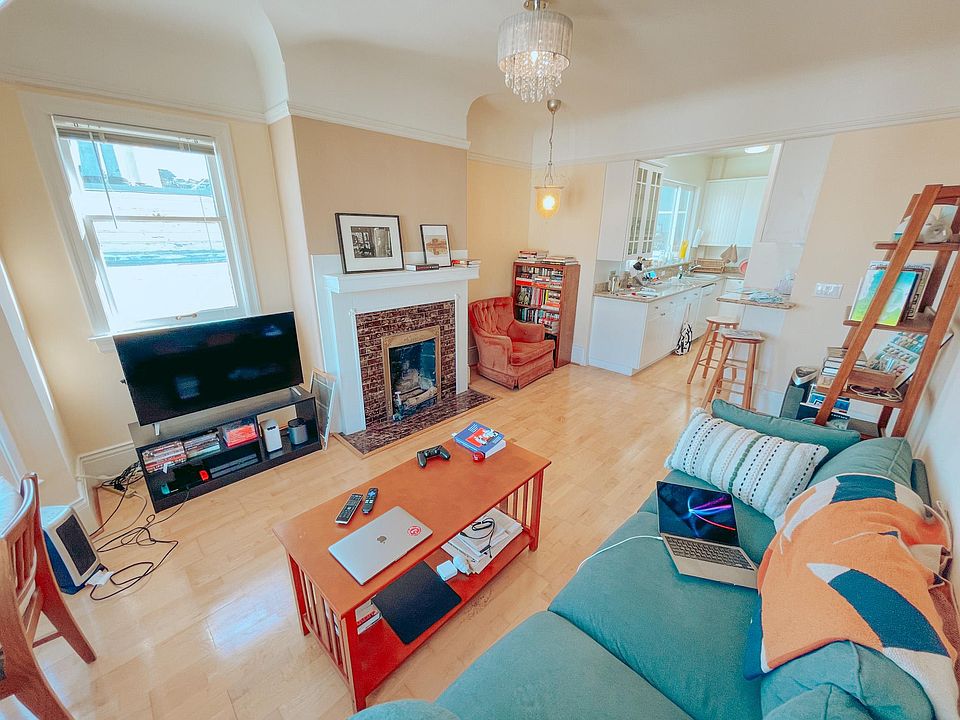 Living Room & Dining Room with Gas Fireplace