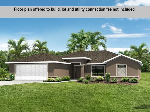 Magnolia Plan ON YOUR LOT Plan, Palm Coast BUILD ON YOUR LOT