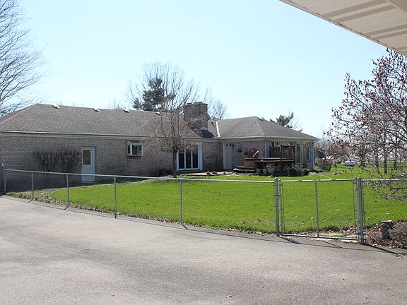 Fenced in back yard.