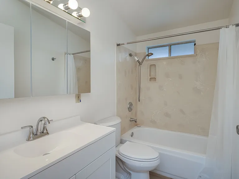 New vanities and toilets in bathrooms!