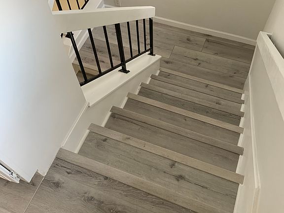 Stairs all refinished.  