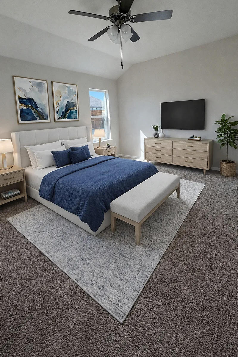 Spacious Primary Bedroom With Plentiful Natural Light. - 503 Saddle Blanket Dr