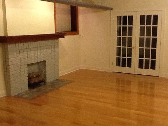Living Room with decorative fireplace