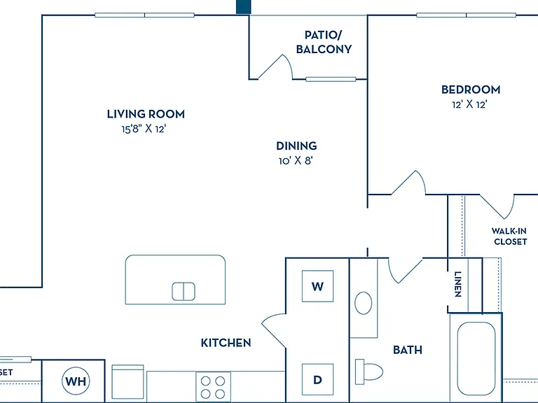 1 Bedroom | 1 Bath | 824 SF | Renovated 1 Bedroom | 1 Bath | 824 SF | Renovated